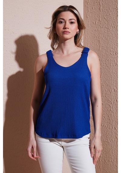 Fashion Friends Bayan Bluz 25y0513k1 Saks Saks