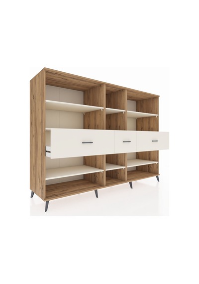 Kronos Dolap 9 Raflı 3 Çekmeceli 220x59x163 Çam-aytaşı Aytası - Atlas Çam Kronos Dolap 9 Raflı 3 Çekmeceli 220x59x163 Çam-aytaşı Aytası - Atlas Çam