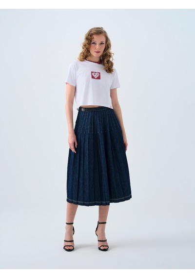Relaxed Fit Kadın Etek Denim