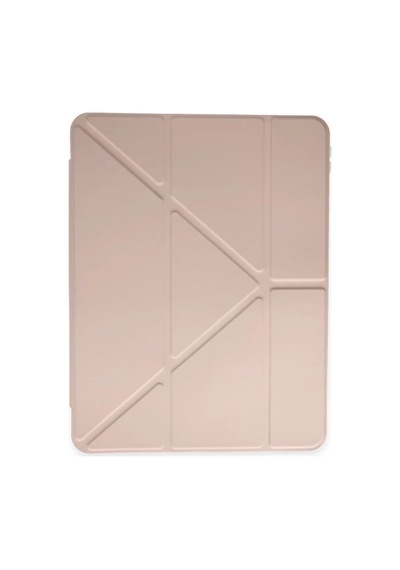 Apple İpad Uyumlu-  9.7 2018 Kılıf Kalemlikli Mars Tablet Kılıfı - Rose Gold Arka Kapak