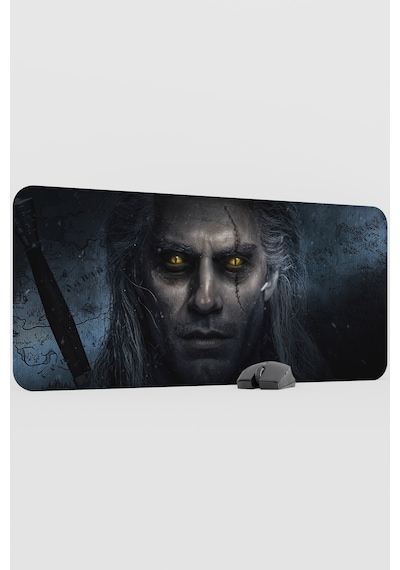 The Witcher V5 90x40 Xxl Gaming Kauçuk Kaymaz Taban Mouse Pad Fare Altlığı