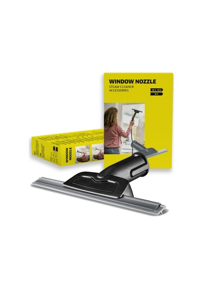 Karcher Buharlı Temizleyici İçin Pencere Başlığı, Cam, Pencere Ve Aynalar İçin Şeritsiz Temizlik, Başlık Üzerinde Buhar Çıkış Delikleri, Küçük Ölçüler Ve Düşük Ağırlık
