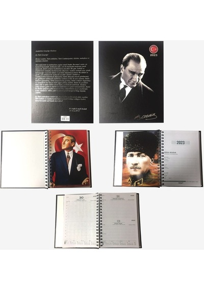 Cumhuriyetimizin 100.yılı Özel Atatürk Ajanda 17x24 Ve Duvar Takvimi Karışık