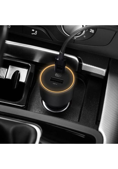 Xiaomi Mi 100w Hızlı Araç Şarj Cihazı Cc07zm 1a1c Süper Hızlı Şarj, 5a E-marker Usb-c Kablo Dahil, Laptop Ve Macbook Uyumlu, Akıllı Renkli Led Göstergeli, Siyah