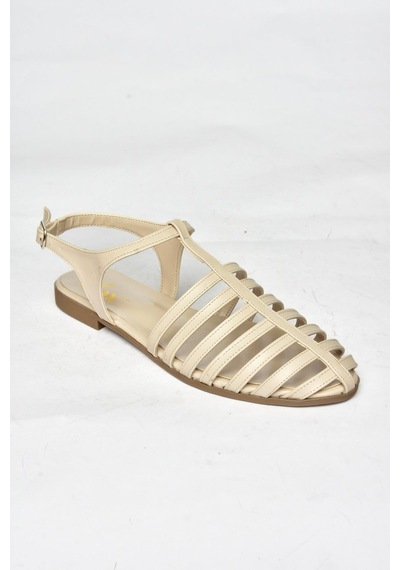 Fox Shoes S314960109 Bej Kadın Sandalet Bej