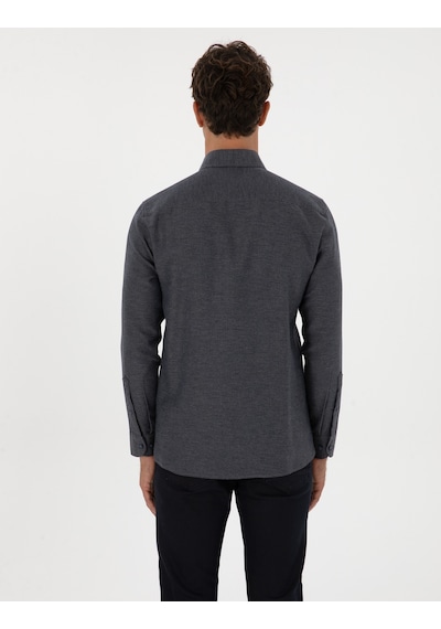 Pierre Cardin Erkek Lacivert Gömlek Desenli 50316768-vr033 Lacivert