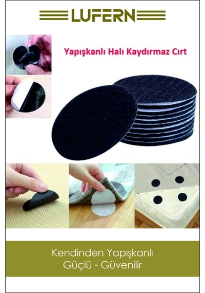 Çok Amaçlı Sabitleyici Kaydırmaz Kendinden Yapışkanlı Yıkanabilir Halı Kilim Koltuk Cırt Bant