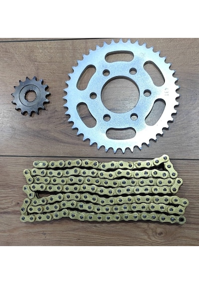 Rks Srk 125 S -srk 125 R Performans Zincir Dişli Seti Oringli Gold Zincir Supermoto