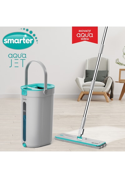 Smarter Aqua Jet Yedekli Temiz & Kirli Suyu Ayırma Özelliği Tablet Mop Temizlik Seti