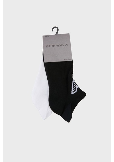 Emporio Armani Erkek Çorap Em003751 Af20084 Mc001 Siyah-beyaz Siyah - Beyaz