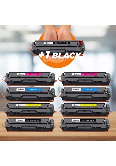 Hp 131a - Cf210a Uyumlu Toner Takım 2'li Set +1 Siyah