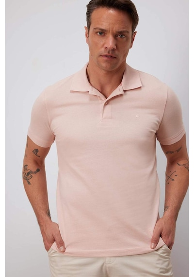 Defacto %100 Pamuk Slim Fit Dar Kesim Kısa Kollu Pike Polo Tişört E2633ax25smbr476 Bordo