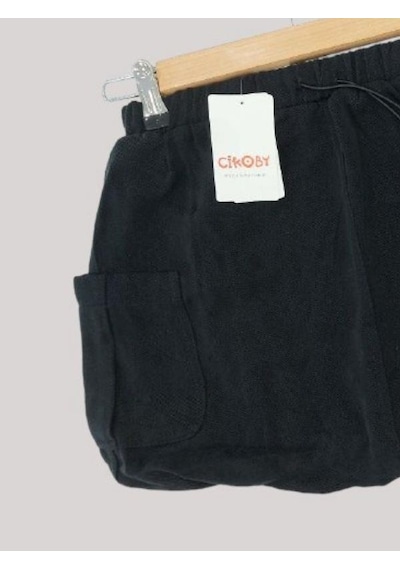 Kız Çocuk Tencel Kumaş Balon Etek-13671 Siyah