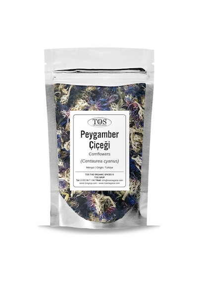 Tos The Organic Spices Peygamber Çiçeği Mavi Kantaron 250 G Centaurea Cyanus