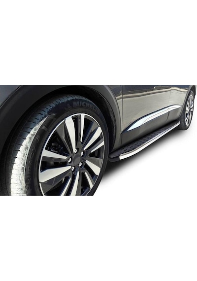 Omsa Line Hyundai İx35 Yan Basamak 2010-2015 Blackline Mat Alüminyum Alınlı Yan Koruma Basamak