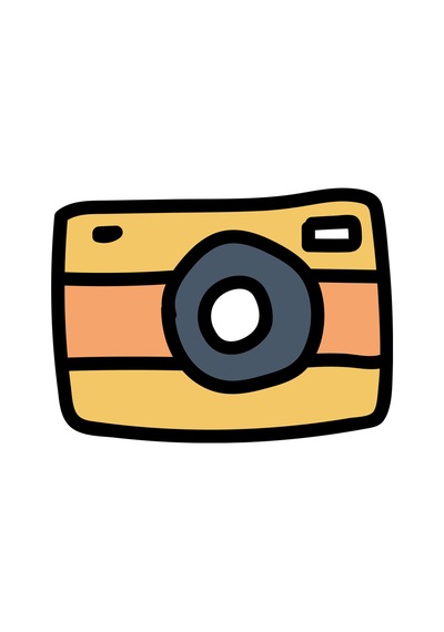 Paybuy Sarı Fotoğraf Makinesi Illüstrasyonu Baskılı Erkek Tişört Beyaz