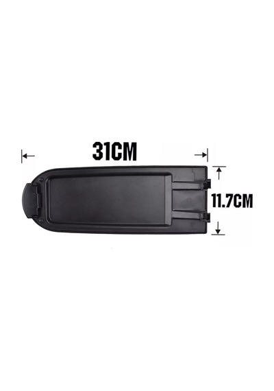 Seat Toledo 4 2012-2019 İçin Kolçak Kapağının Alt Plastik Tamir Seti Siyah Renk