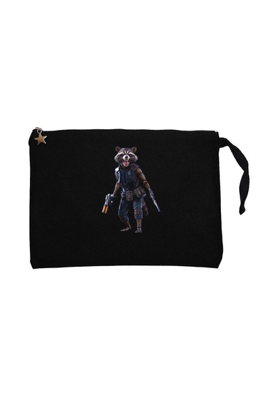 Galaksinin Koruyucuları Roket Rakun Siyah Clutch / El Çantası Siyah
