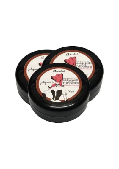 Süper Hintohu Nipple Nibblers Tingle Balm Chocolate Flavored 50ml Çikolatalı Bakım 3 Adet