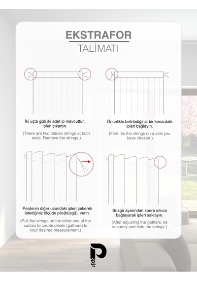 Br Perle Şeffaf Eko Bambu Tül Perde Ütü Gerektirmez Ekstrafor Büzgülü En Çok Tercih Edilen Kırık Beyaz