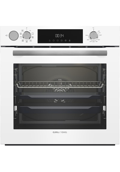 Grundig GEBD 12302W 72 LT Ankastre Beyaz Cam Fırın