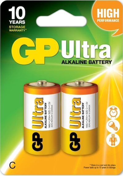 Gp G-tech Lr14 Orta Boy Ultra Alkalin Pil 2'li Paket Gp14au-u2 C Boy