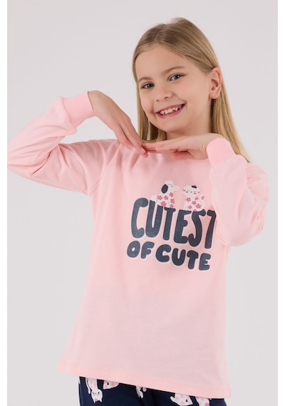 Rolypoly Kız Çocuk Pembe Pijama Takımı 5274-48710 Pembe