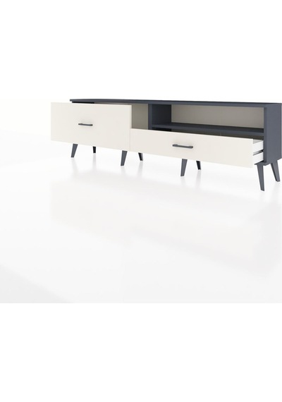 Arges Tv Ünitesi Tek Raflı 2 Çekmeceli 176x30x51 Antrasit-antrasit/aytaşı Antrasıt/aytası Arges Tv Ünitesi Tek Raflı 2 Çekmeceli 176x30x51 Antrasit-antrasit/aytaşı Antrasıt/aytası