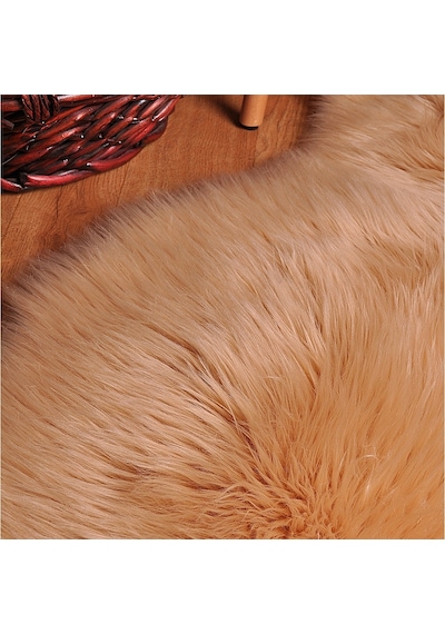 Soft Peluş Kuzu Postu Camel