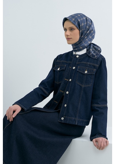 Armine Saf İpek Sura Eşarp-2026 İlkbahar-yaz- 953000d Lacivert