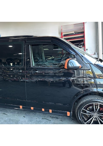 Vw Transporter T6 - T7 2010-2022 Uyumlu Batman Yarasa Ayna Kapağı Piano Black Abs Plastik 00 Şüscaroto Aksesuar