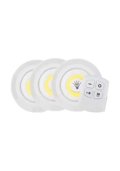 Led Lamba 3'lü Uzaktan Kumandalı Yapışkanlı Mh-hs5599-8616