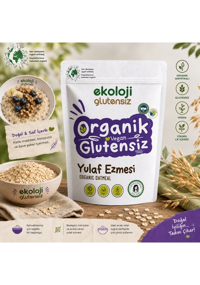 Organik Glutensiz Yulaf Ezmesi 300 Gr.