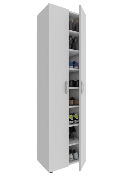 Albi Ayakkabılık - Çok Amaçlı Dolap - Kiler Dolabı - Banyo Dolabı - 60 Cm Beyaz