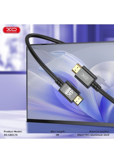 Gb017a Hdmı Dijital 4k 3m Data Veri Aktarım Bağlantı Kablosu - 60hz Hd Görüntü Aktarımı