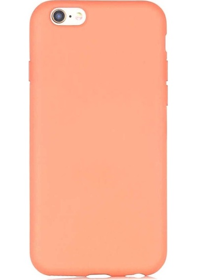 Apple Uyumlu iPhone 6 Kılıf Zore Lsr Lansman Kapak Light Orange