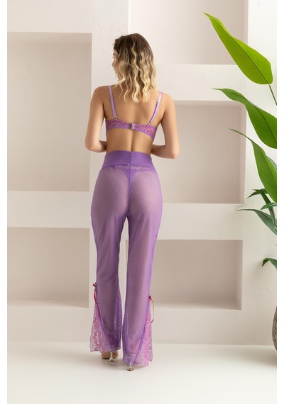 Sepya Bralet, Pantolon, String Takım Lila 32106 LILA