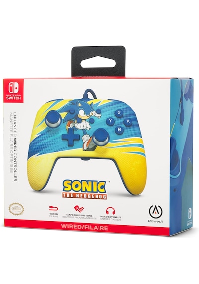 Nintendo Switch Kablolu Oyun Kolu Lisanslı Sonic Boost Edition Powera Oled,switch 2