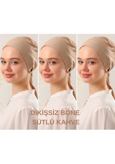 Melodi Scarf Kadın Tesettür Dikişsiz Set Bone Sütlü Kahve 3 Adet Bağlamalı Penye Bone Sütlü Kahve Sütlü Kahverengi Melodi Scarf Kadın Tesettür Dikişsiz Set Bone Sütlü Kahve 3 Adet Bağlamalı Penye Bone Sütlü Kahve Sütlü Kahverengi