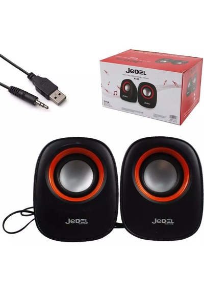 Jedel M600 1+1 Yuvarlak Model Mini Usb Hoparlör - Speaker 2 3 Watt