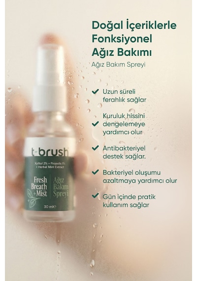Tbrush Ağız Kokusu Giderici Sprey 30ml Propolis