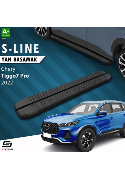S-dizayn Chery Tiggo7 Pro S-line Siyah Yan Basamak 183 Cm 2022 Üzeri