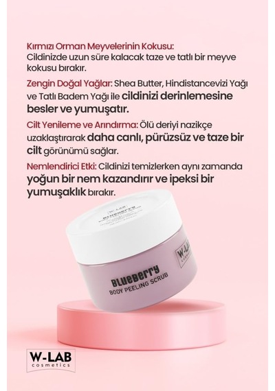 Blueberry Body Peeling Scrub 250 Ml