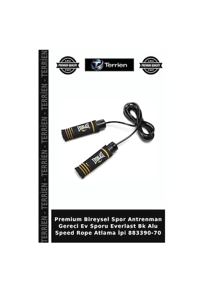 Premium Bireysel Spor Antrenman Gereci Ev Sporu Everlast Bk Alu Speed Rope Atlama İpi 883390-70