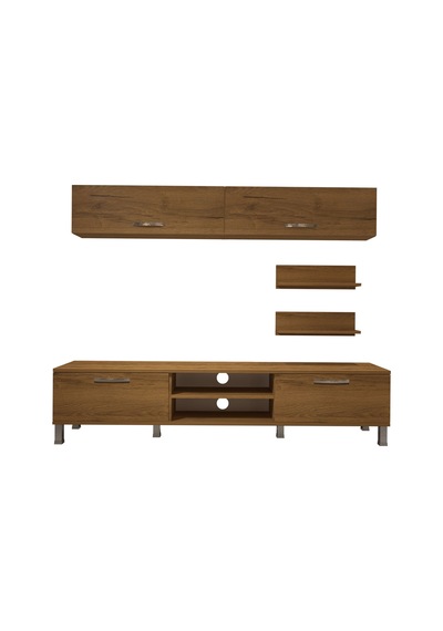 Decoraktiv Eko 5 Mdf Dvd Krom Ayaklı Tv Ünitesi Tv Sehpası Pera