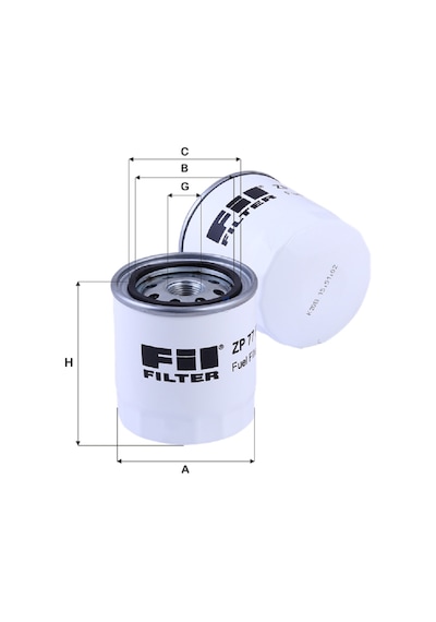 Fil Filtre Zp77f Toyota Uyumlu 234011381 Yakıt Filtresi