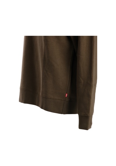 Levi's Erkek Oversize Sweatshirt - Günlük Kullanım - Rahat Kumaş Yeşil