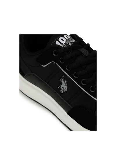 U.S. Polo Assn. Jack 4Fx Erkek Siyah Günlük Spor Ayakkabı-Siyah