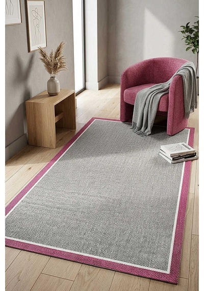 Natura Sisal Hasır Görünümlü Çift Bordürlü Halı Ntr32