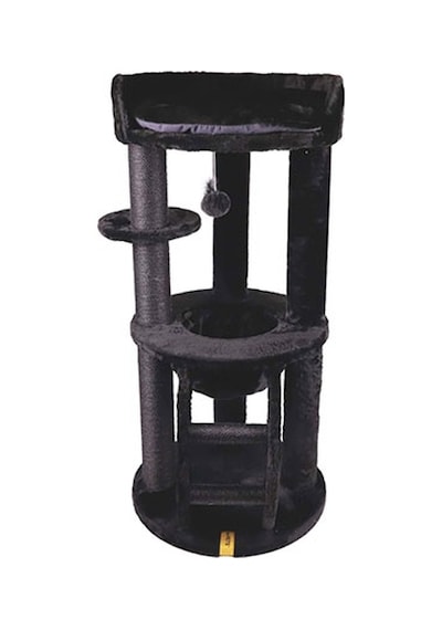 M-pets Panther Premium Suite Kedi Tırmalama Ağacı Siyah 62x62x130 Cm 244-54016.01